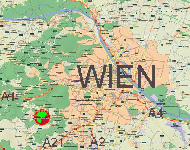 Lageplan mit WIEN